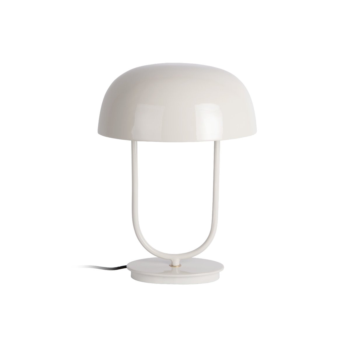 Lampe De Table Métal CADIZ OVOID blanc cassé, LEITMOTIV