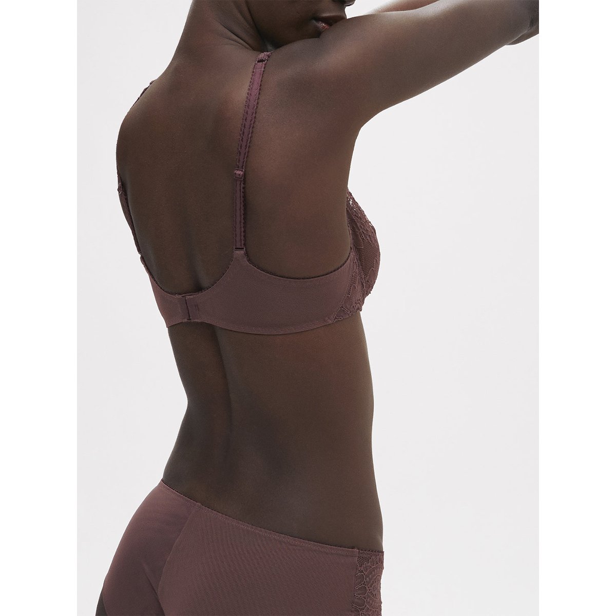 Soutien-gorge armatures décolleté galbé, EMBLÈME marron, SIMONE PERELE