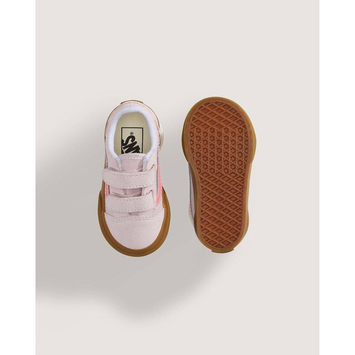 Baskets basses à scratchs, TD OLD SKOOL V GUM rose, VANS