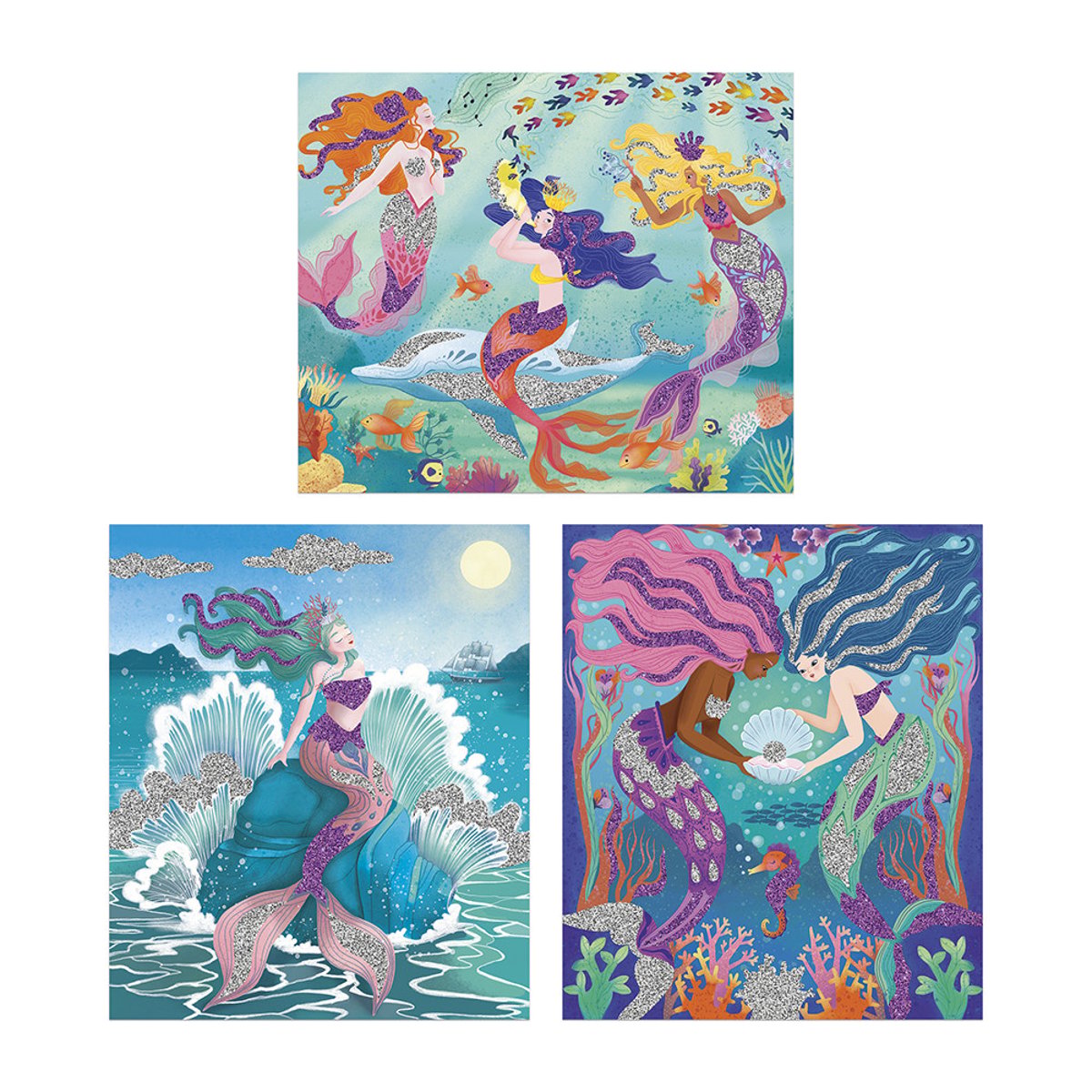 Coffret Paillettes Sirènes couleur unique, JANOD