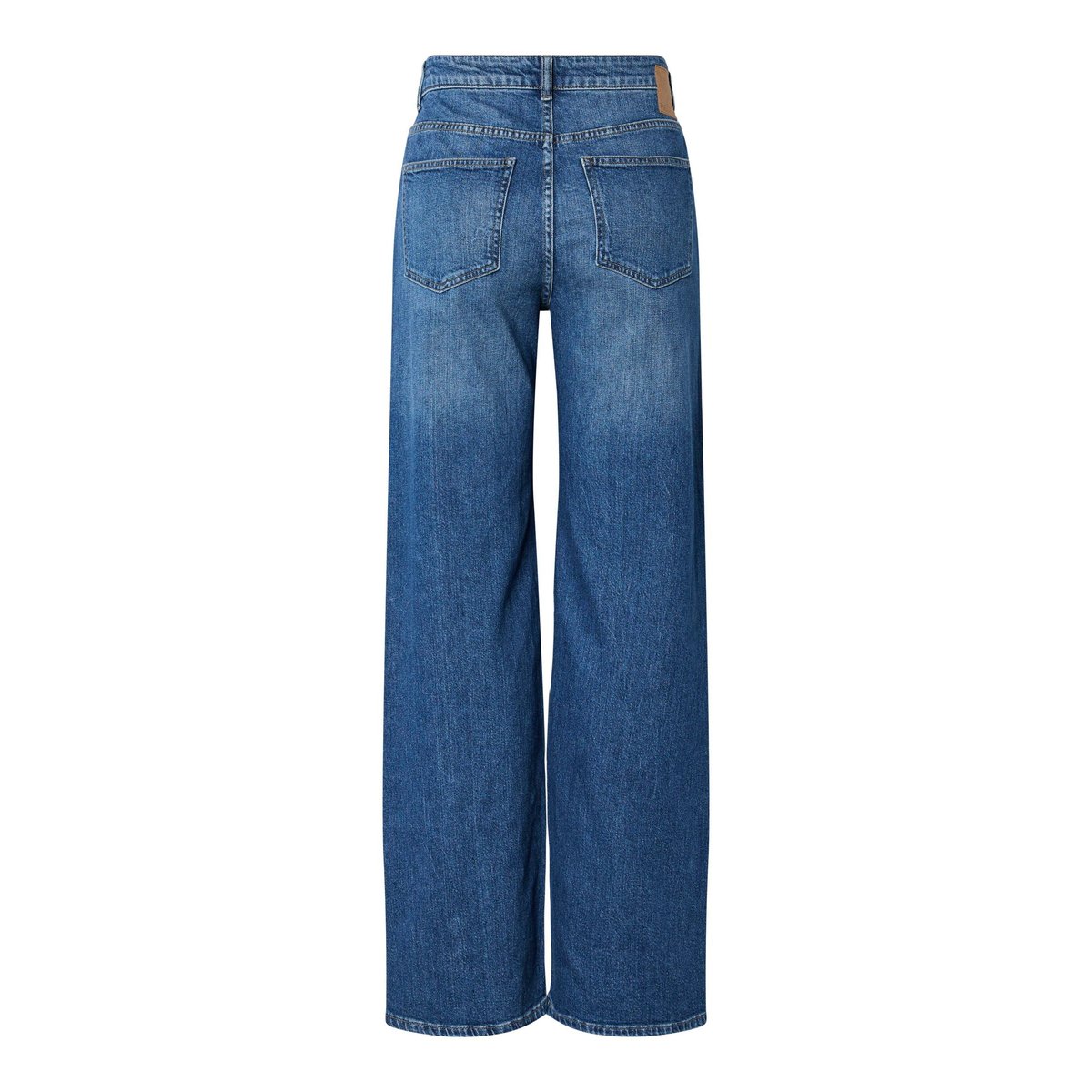 Jean À Coupe Ample medium blue denim, PIECES