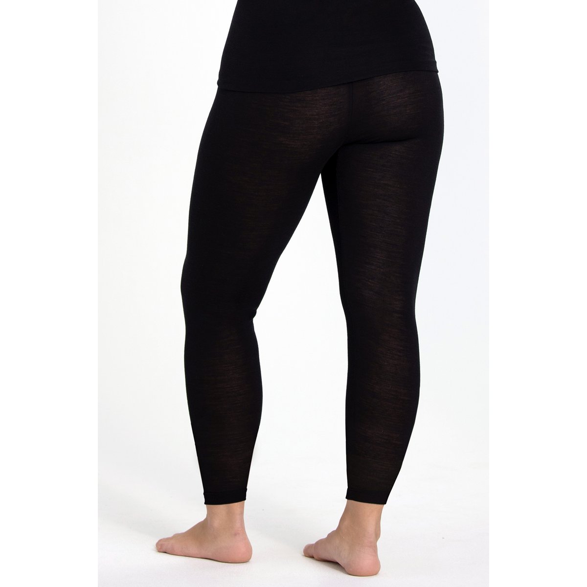Leggings Warm & Cozy En Laine Mérinos noir, MISS MARY OF SWEDEN