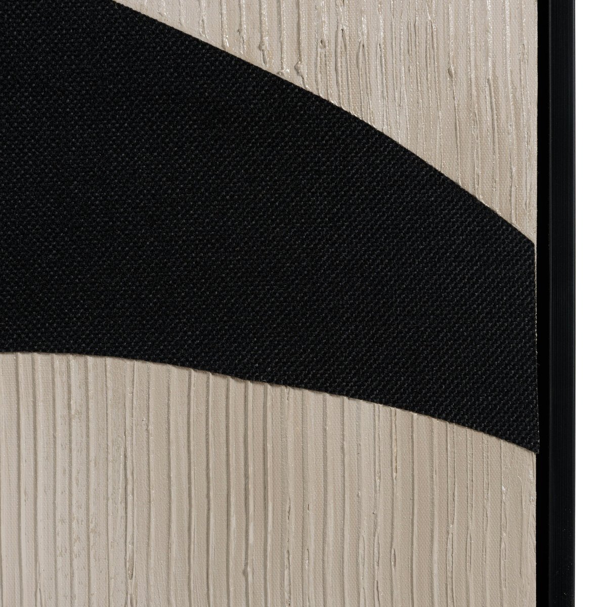 Tableau design formes géométriques superposées 83 x 123 cm beige, PIER IMPORT