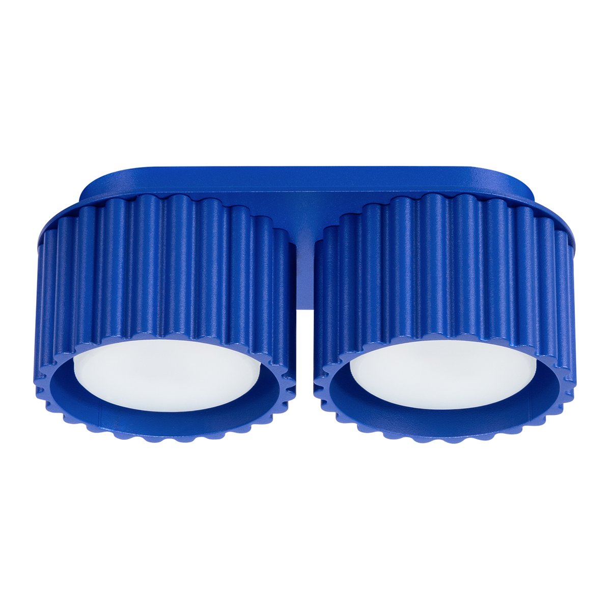 Plafonnier Aluminium Outremer Gx53 2 Aura bleu, EDEN