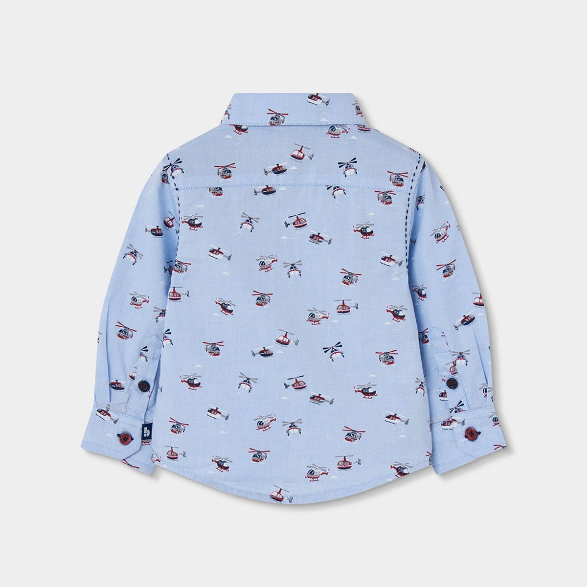 Chemise garçon imprimée hélicoptères multicolore, BOBOLI
