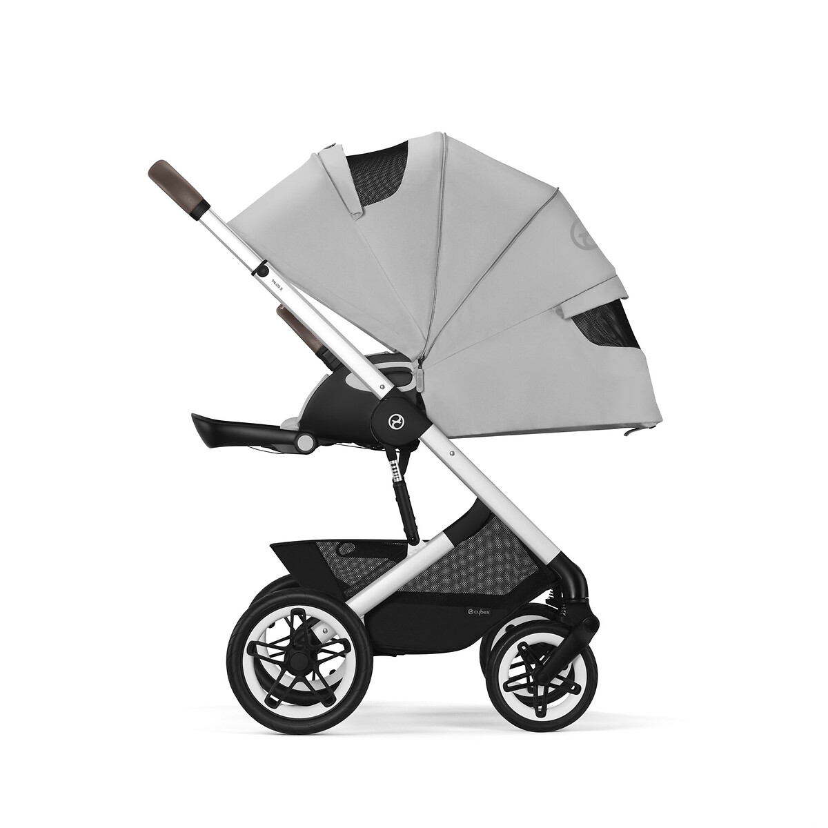 Kinderwagen, alle terreinen, talos s lux silver grijs, CYBEX