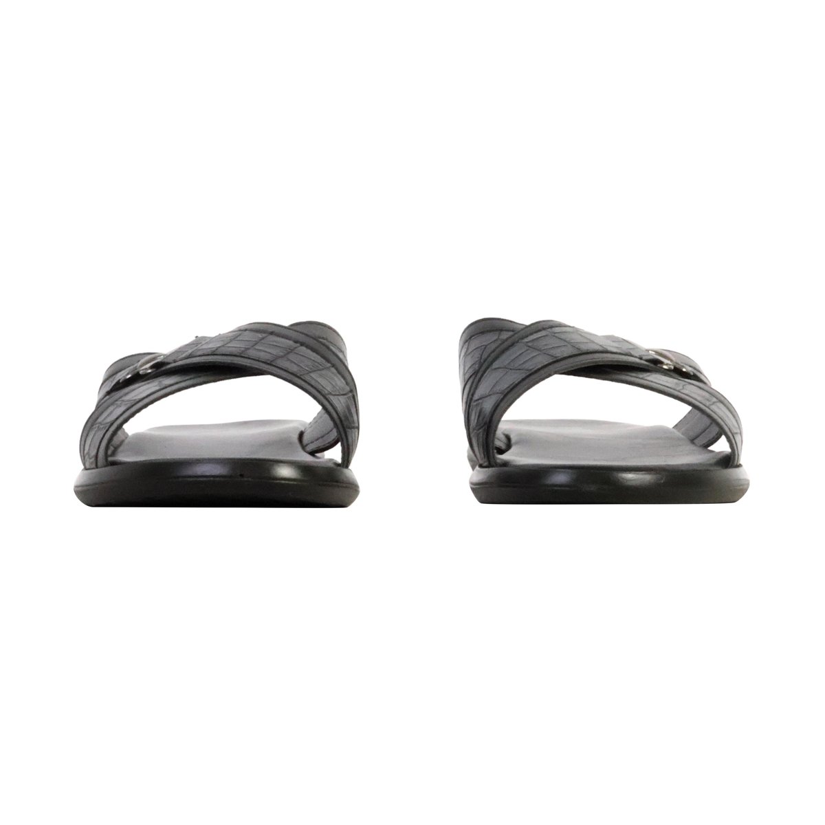 Sandales Plates à Enfiler noir, ENZO MARCONI