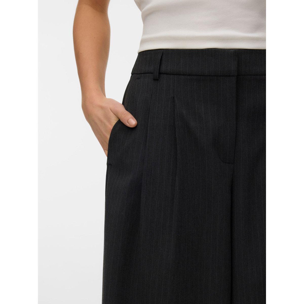 Pantalon De Tailleur dark grey melange, VERO MODA