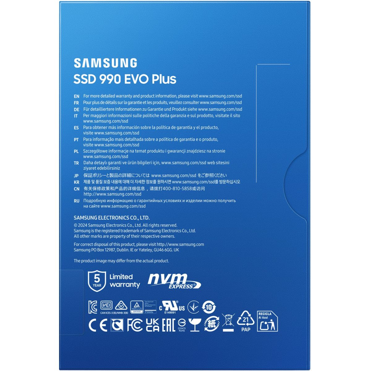 Disque SSD interne 990 EVO Plus 2 To couleur unique, SAMSUNG