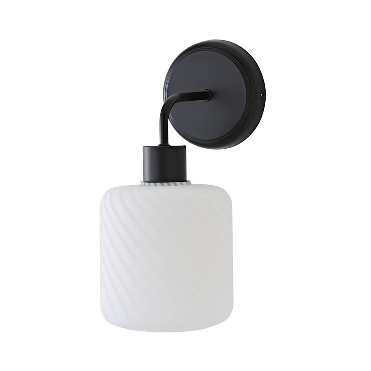 Emmerson Swirl Glass Wall Light with Filament Bulb black, ÉDITÉ