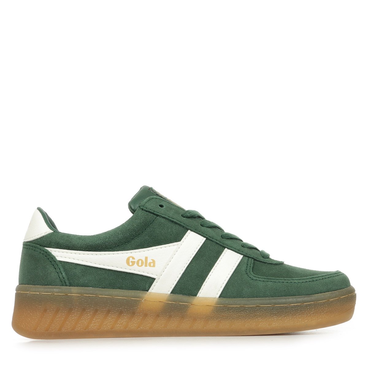 Baskets GRANDSLAM SUEDE evergreen off white gum, GOLA