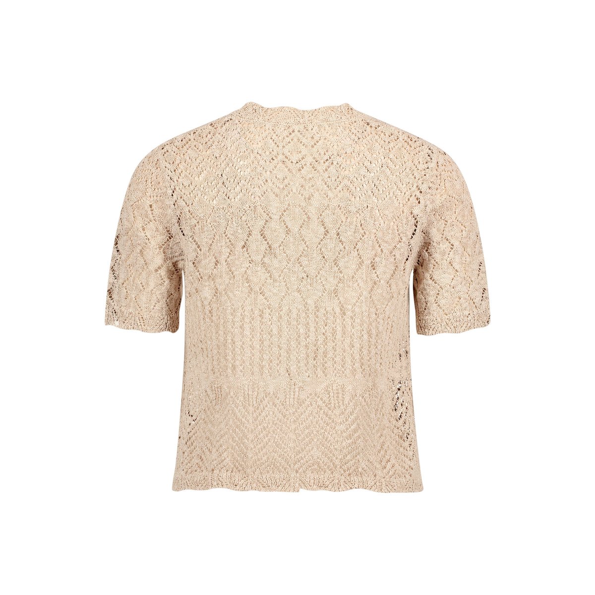 Cardigan en maille à encolure en v safari beige, CARTOON