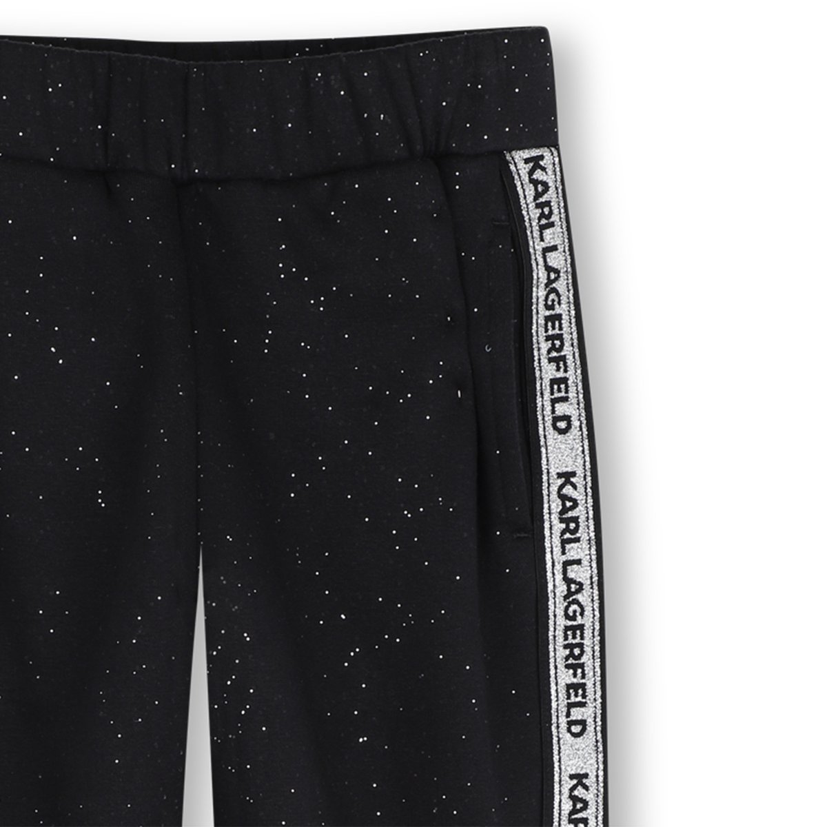 Pantalon de jogging noir argent, KARL LAGERFELD KIDS