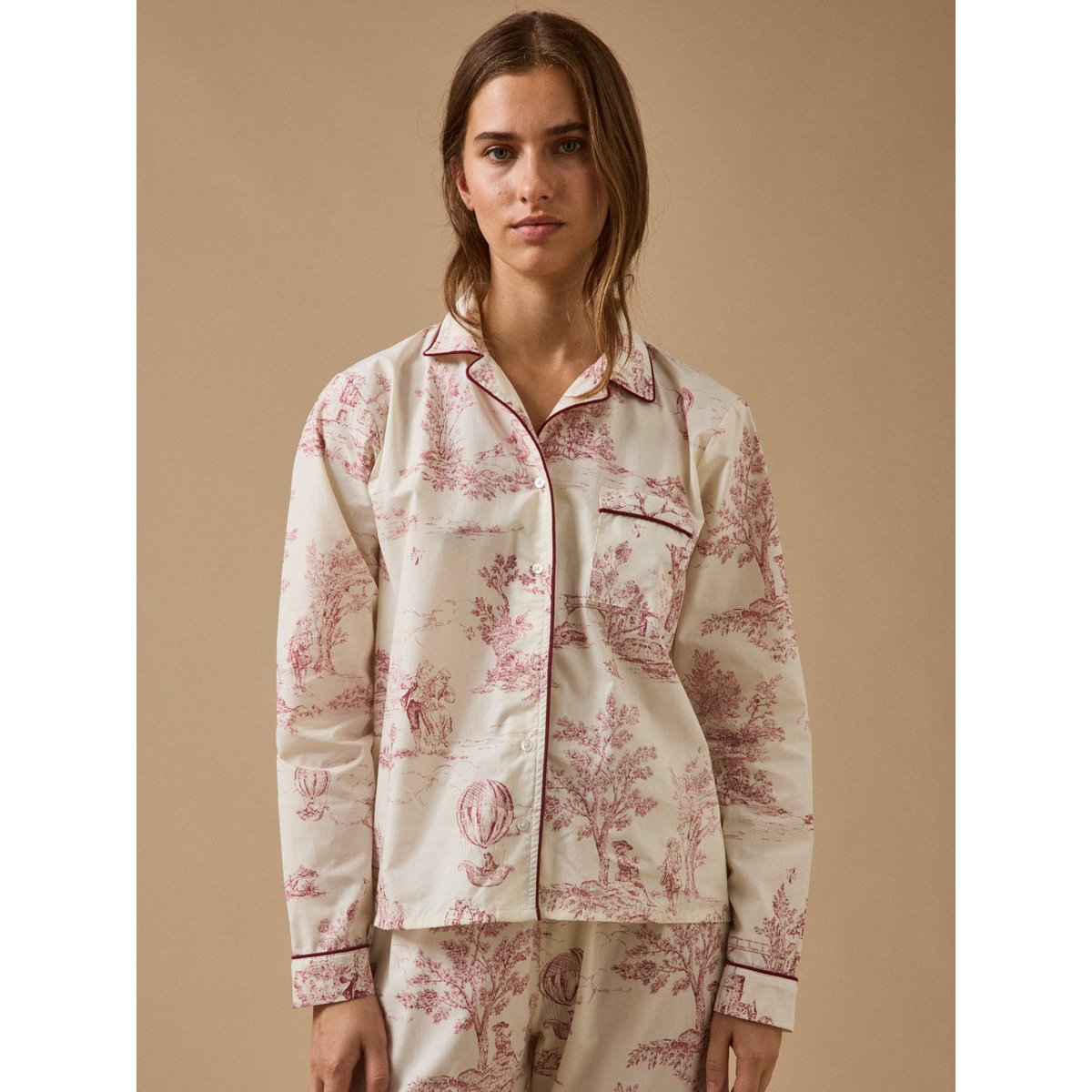 Pyjama  esprit toile de Jouy jouy bordeaux, CYRILLUS