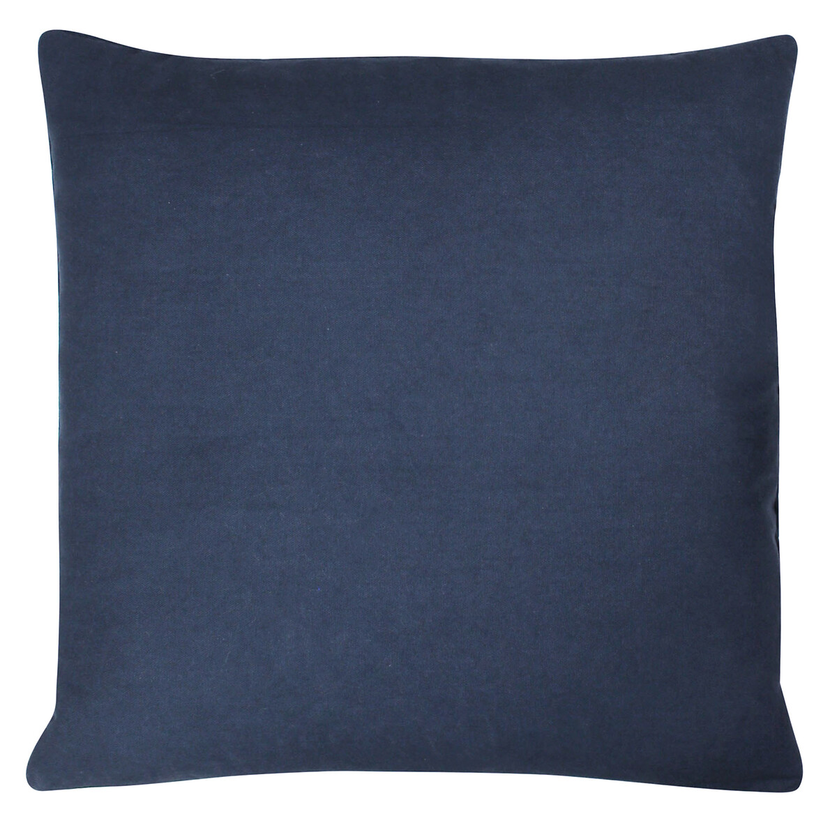 Angeles Floral Cotton Velvet Filled Cushion 45x45cm navy, FURN.