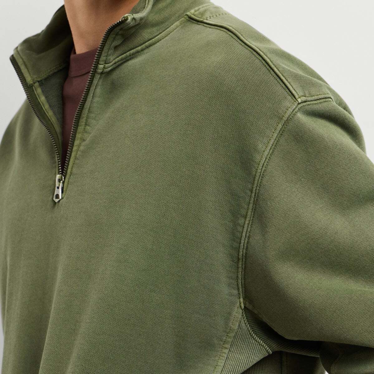 Sweat À Col Montant Coupe Casual vert marais, PEPE JEANS