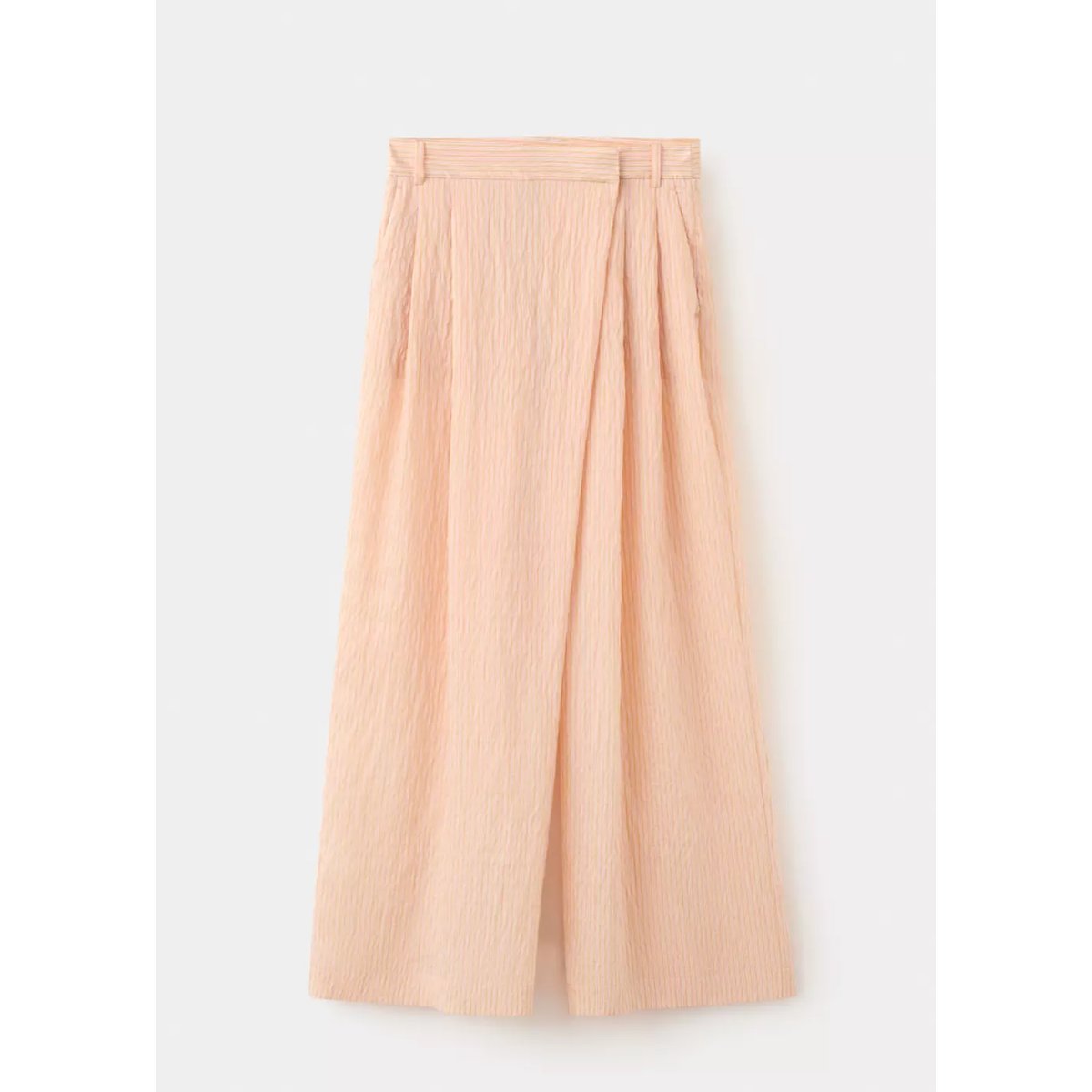 Pantalon Lyocell rayures orange, MANGO