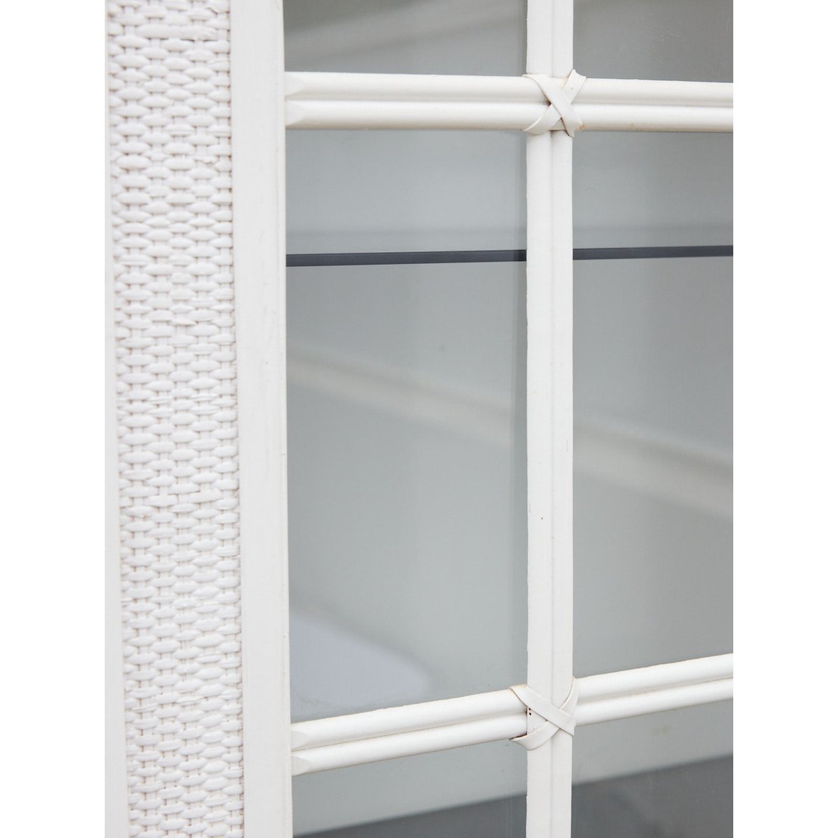 Vaisselier en rotin blanc Maximilien N°393 - Bon état blanc, DEBONGOUT