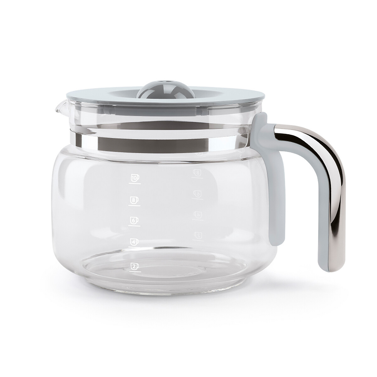 Retro Style Drip Filter Coffee Machine - DCF02 silver-coloured, SMEG