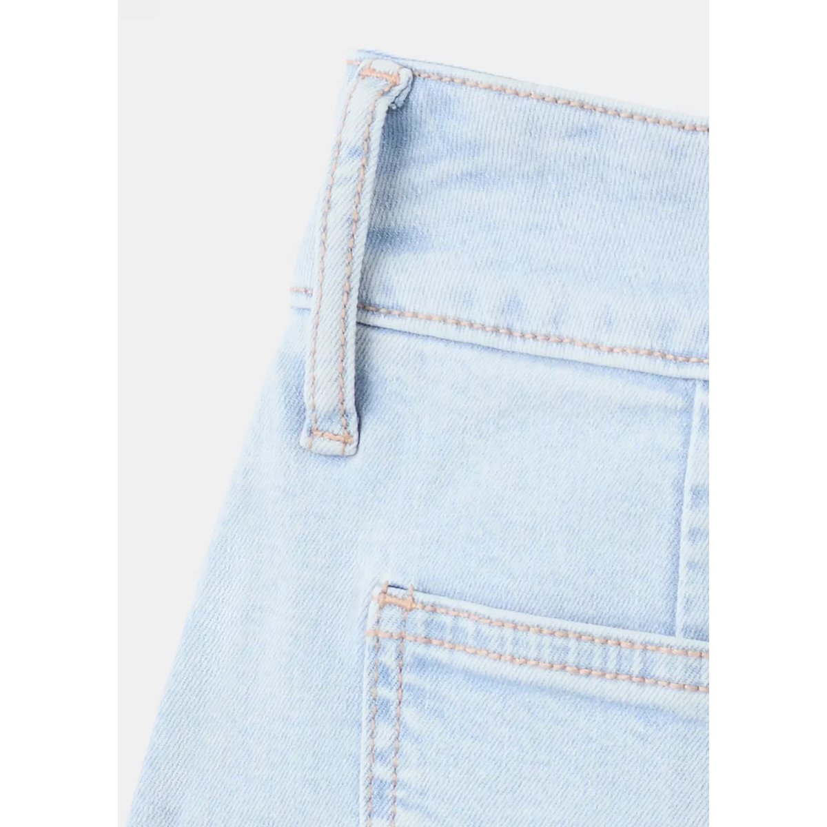 Jupe courte en jean bleu moyen, MANGO TEEN