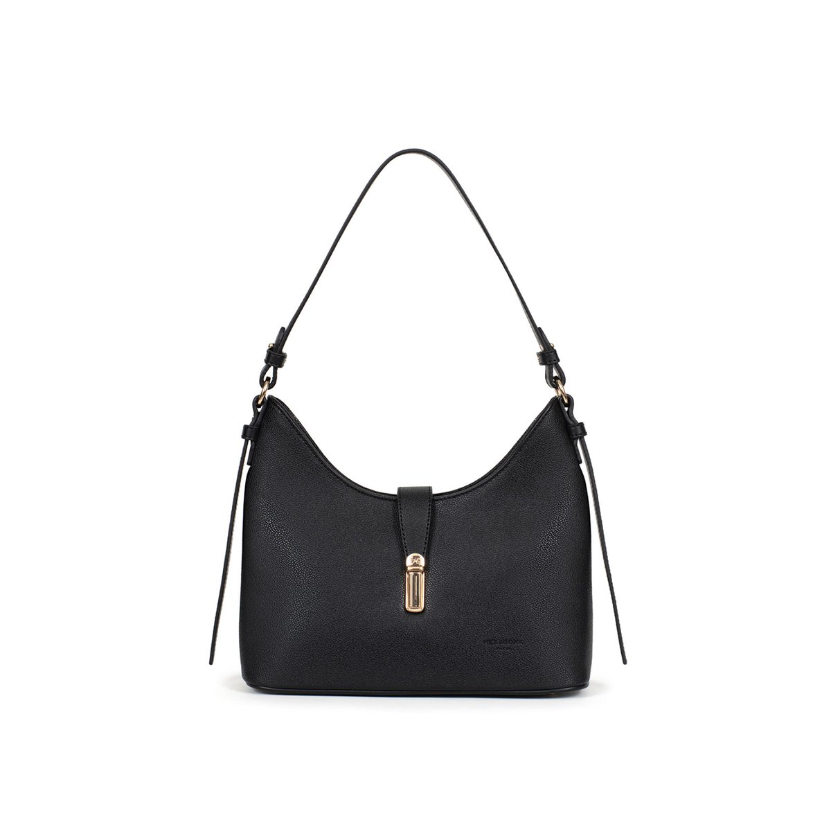 Sac porté épaule 1 anse MAÉ noir, HEXAGONA