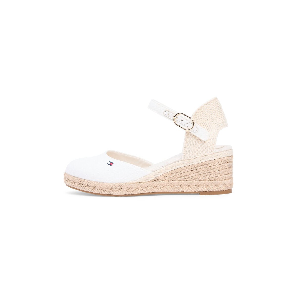 Sandali con zeppa chiusi ecru , TOMMY HILFIGER