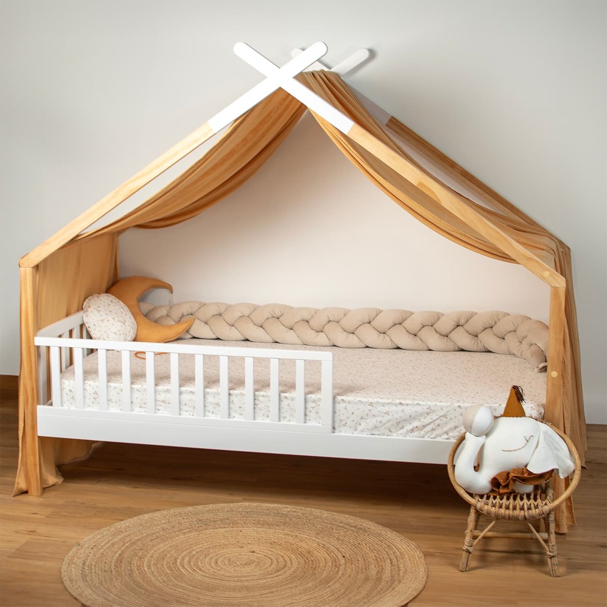 Drap-housse en coton SIDONIA multicolore, SEVIRA KIDS
