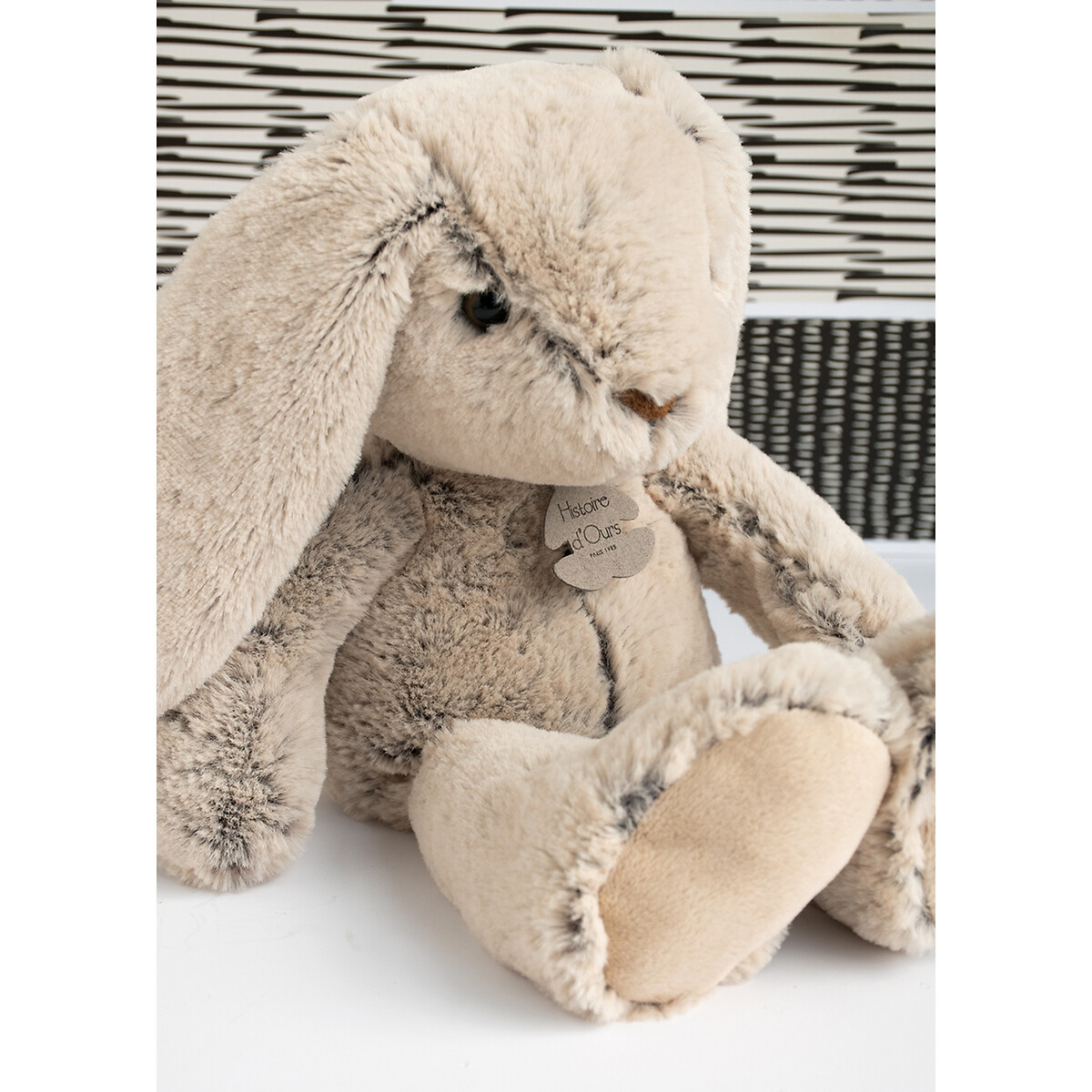 Peluche copain câlin lapin 40 cm beige beige, HISTOIRE D'OURS