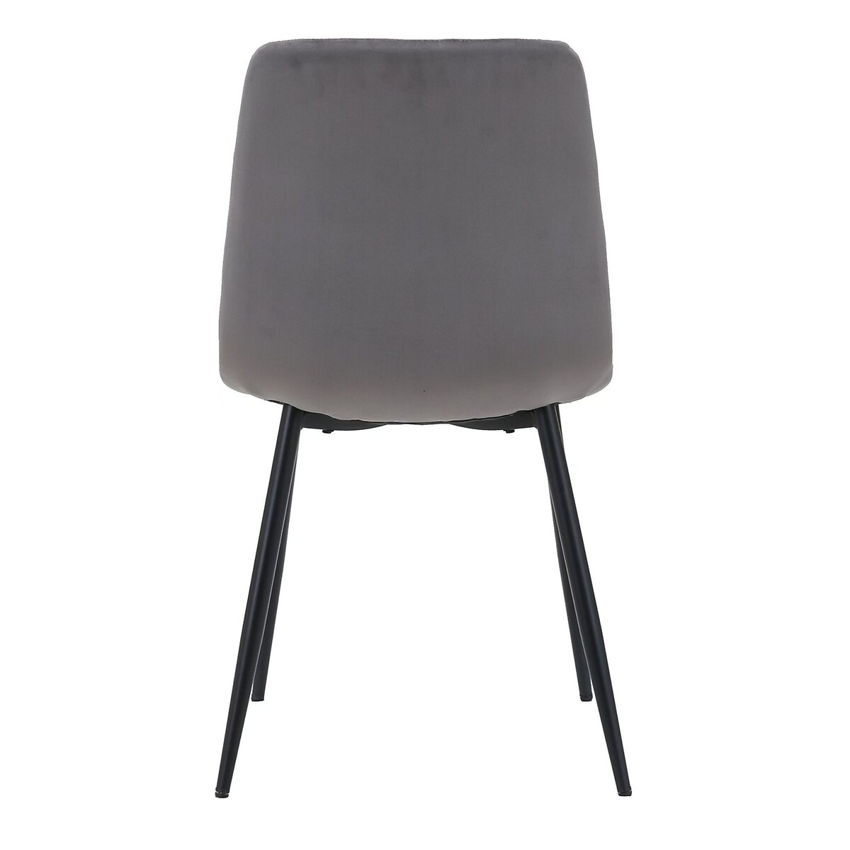 Arwen Velvet Buttoned Dining Chairs (Set of 2) grey, SO'HOME
