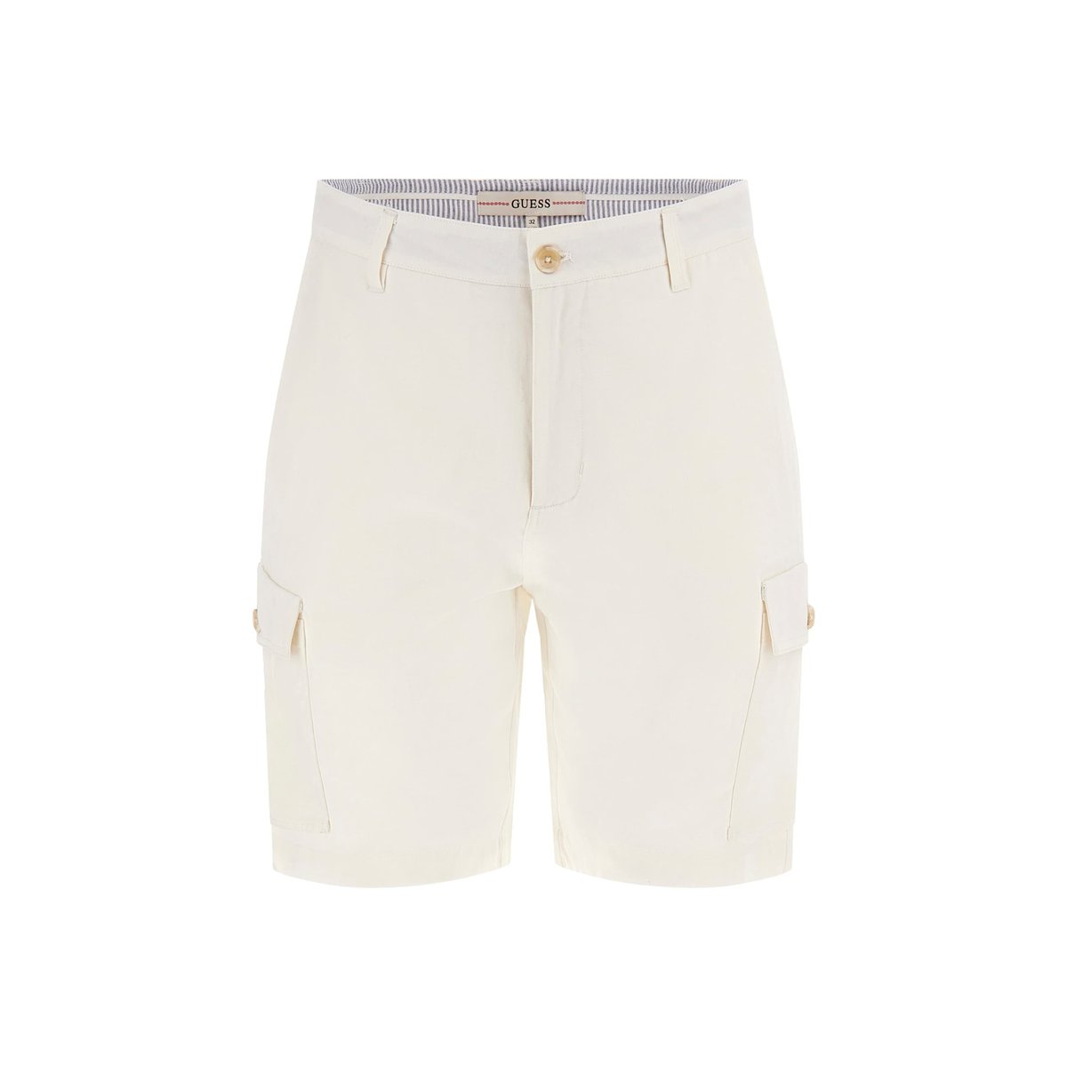 Short Cargo Sergé blanc, GUESS