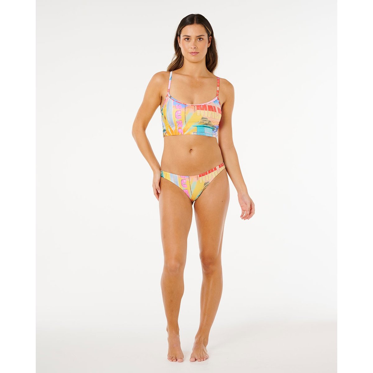 Bas de maillot de bain culotte Hotel Malibu multicolore, RIP CURL