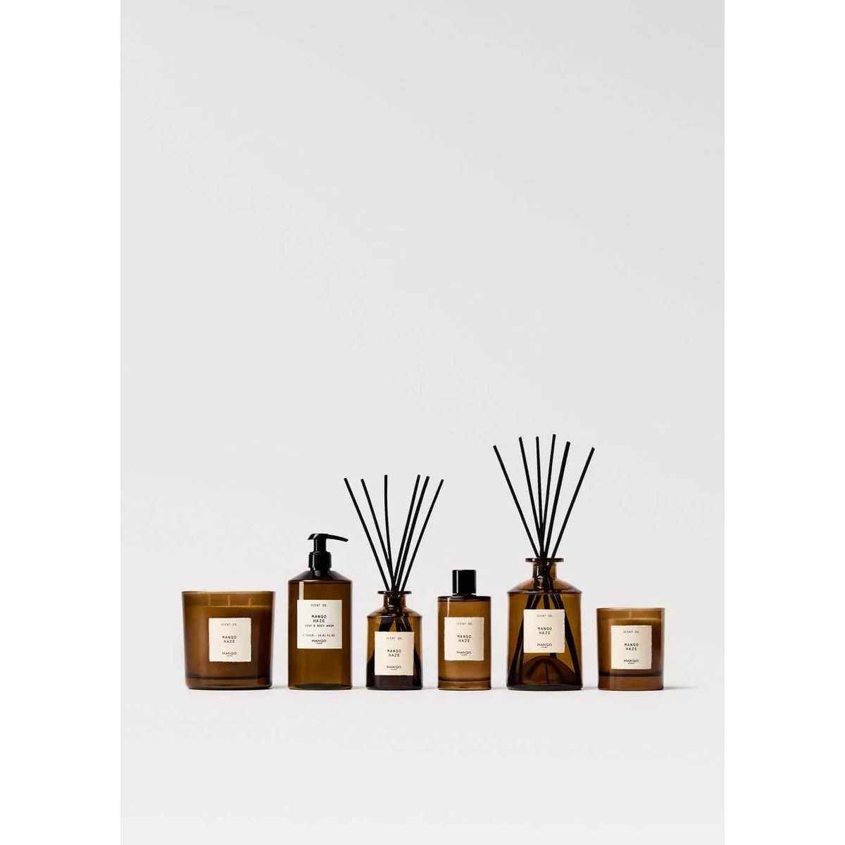 Bougie parfumée MANGO HAZE 200 g marron, MANGO HOME