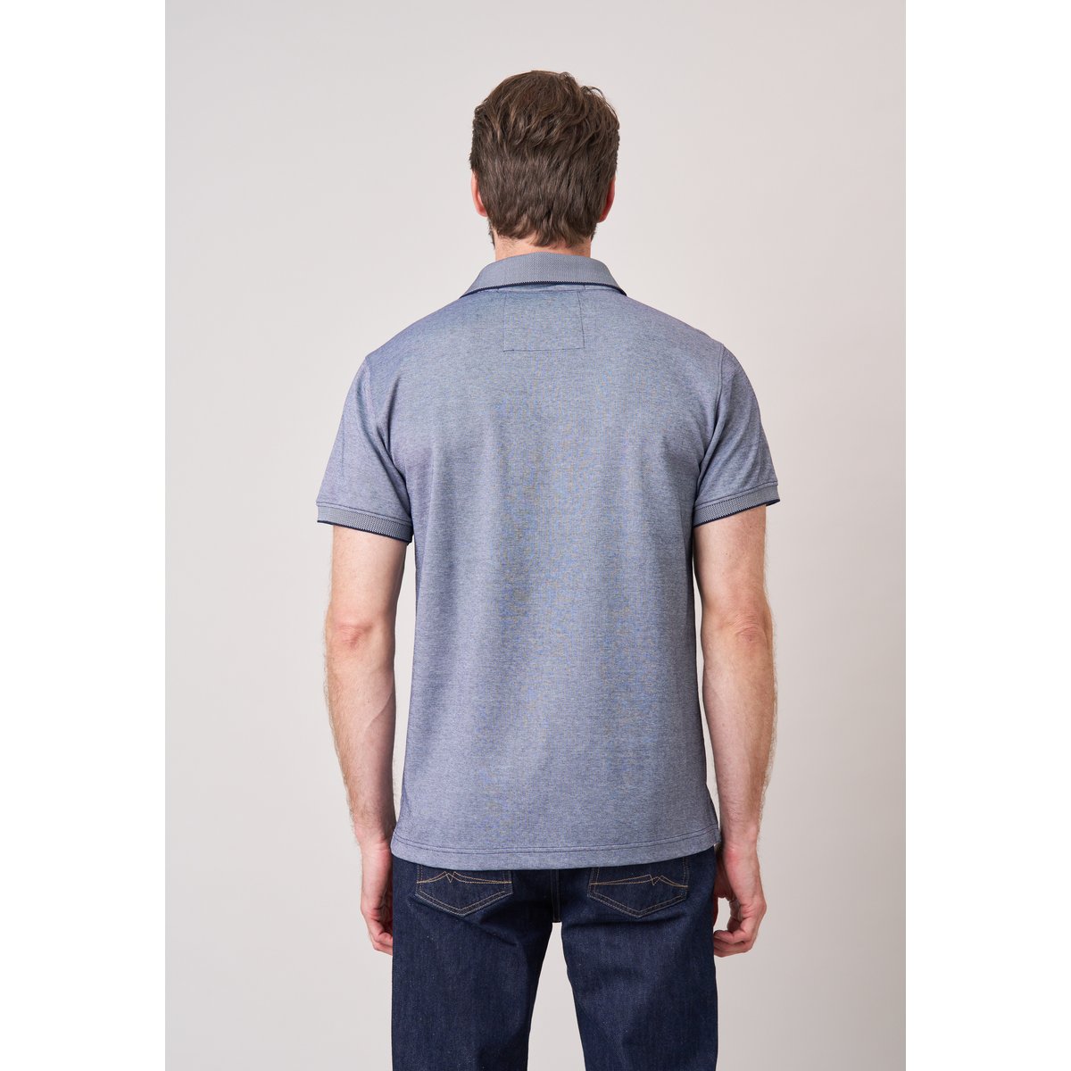 Polo regular homme en matière piquée VELVORN navy, DEELUXE