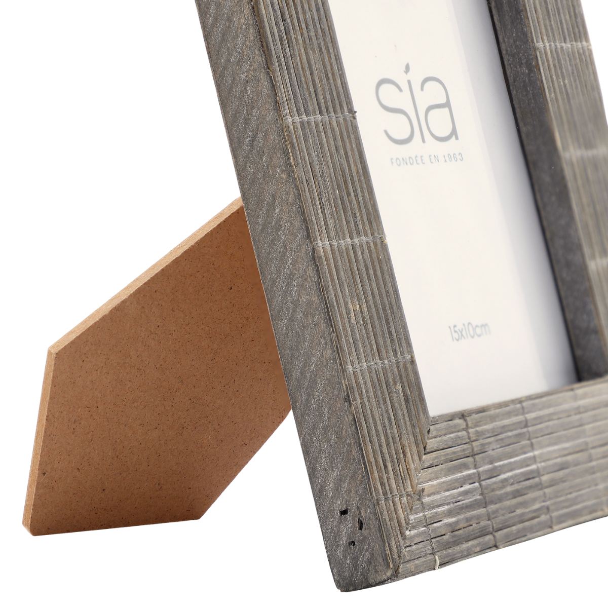 Cadre photo en bambou H24 BALI gris, SIA DECO