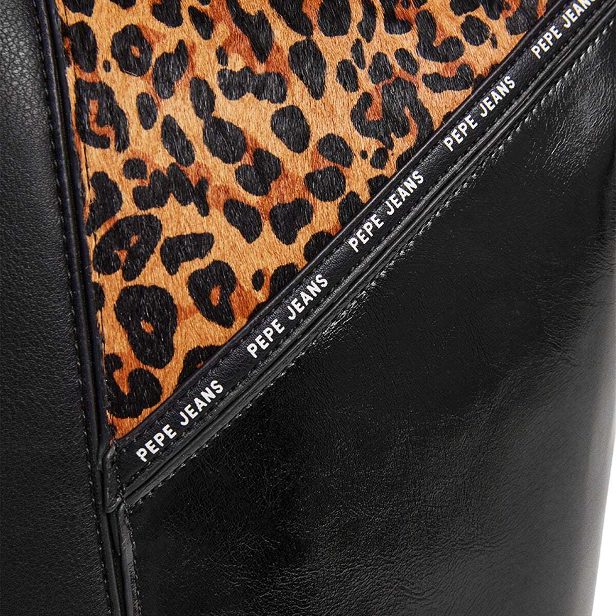 Sac Shopper Effet Cuir noir, PEPE JEANS