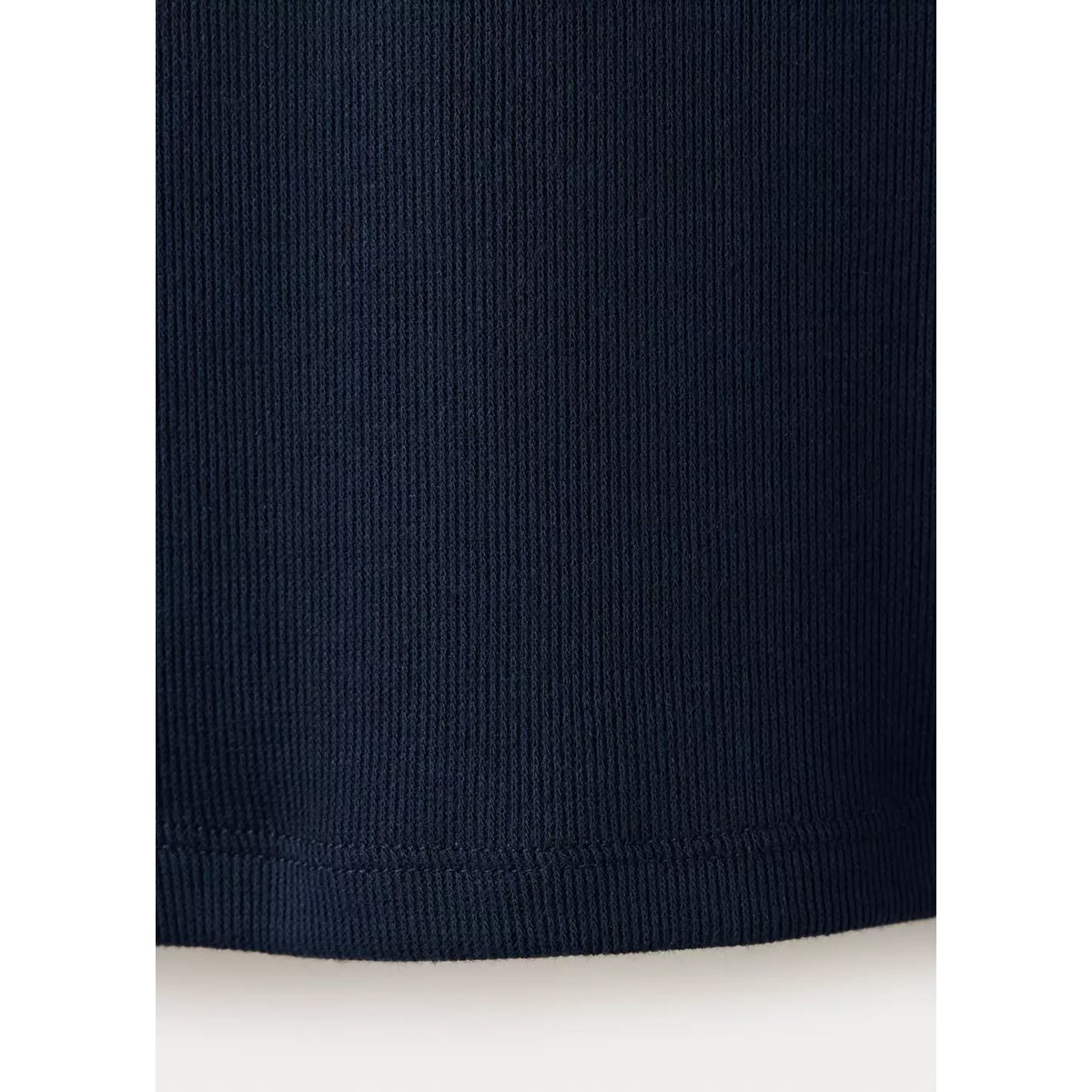 T-shirt cintré uni bleu marine, MANGO