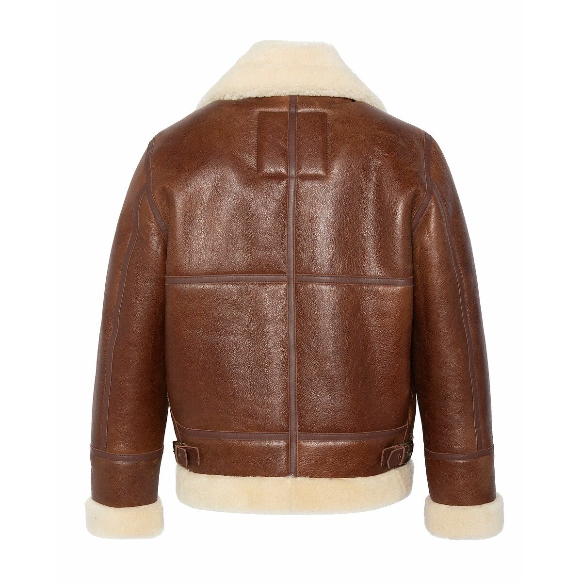 Blouson bombardier en cuir de mouton LC 1259 moka, SCHOTT