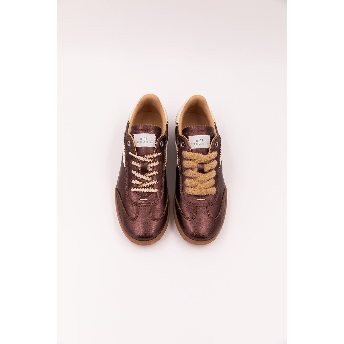 Baskets en cuir NOVA METALLIC marron, ZERO 105