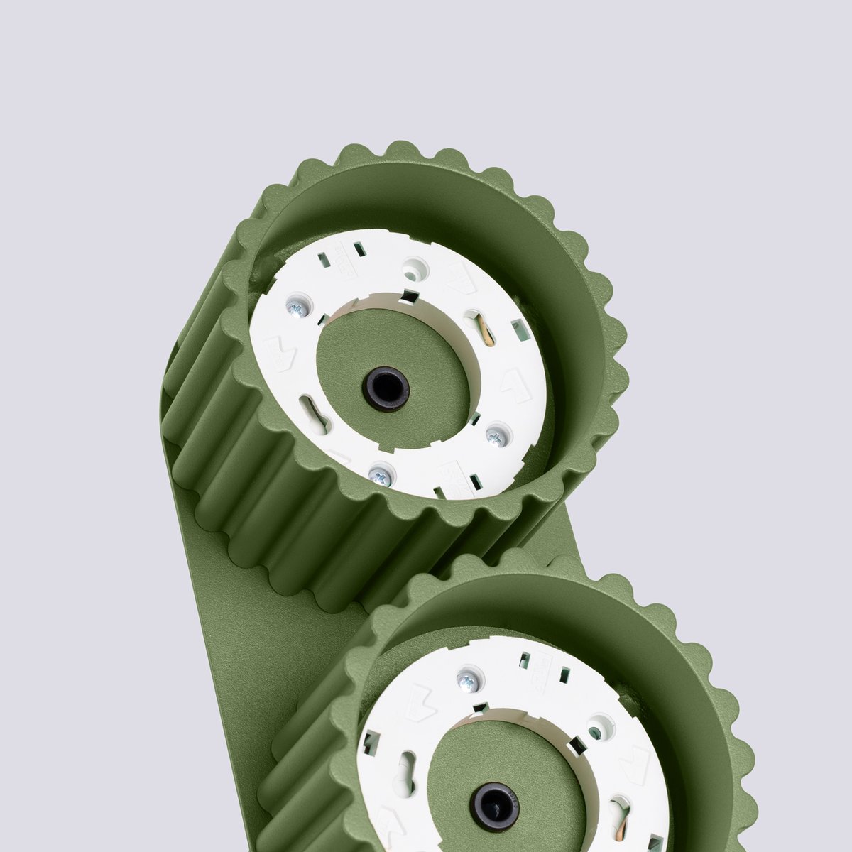 Plafonnier Aluminium Vert Olive Gx53 2 Aura vert, EDEN