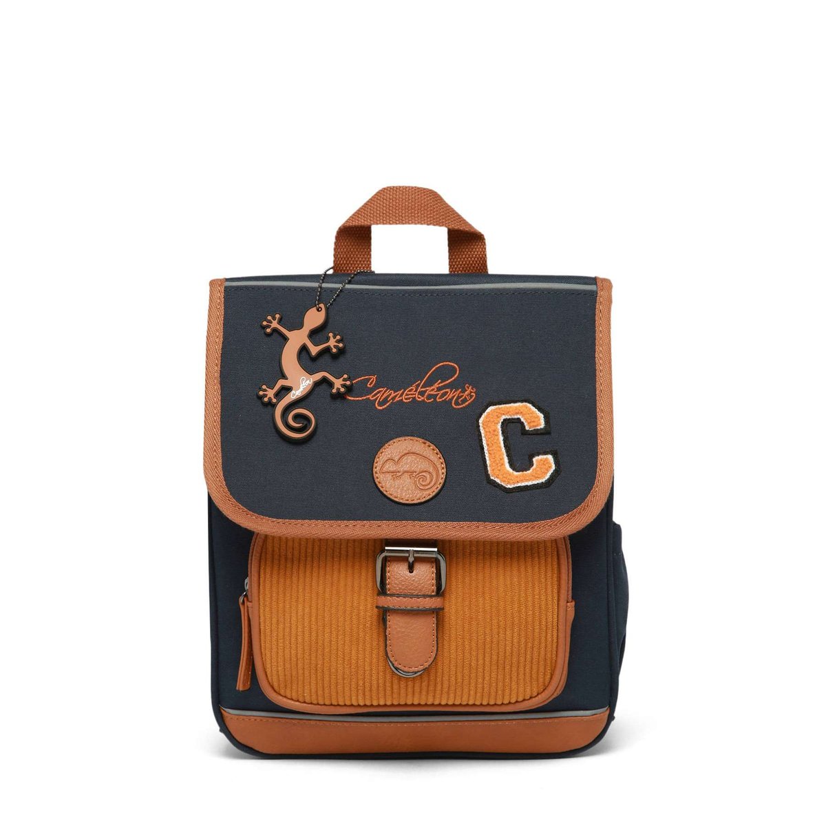 Sac à dos 1 compartiment mustard badges, CAMELEON