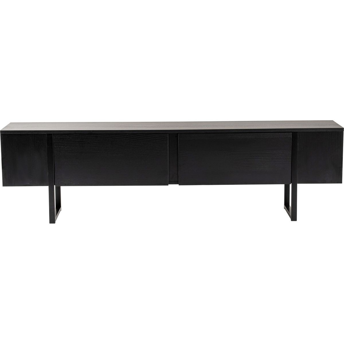Meuble TV 2 portes - TESSA noir, HOMIFAB