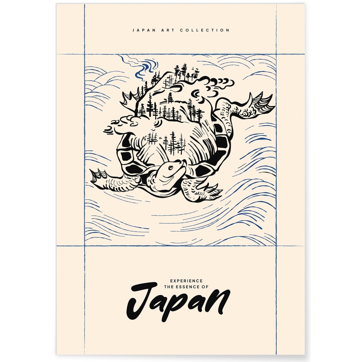 Affiche Art Japon 4 blanc, L'AFFICHERIE