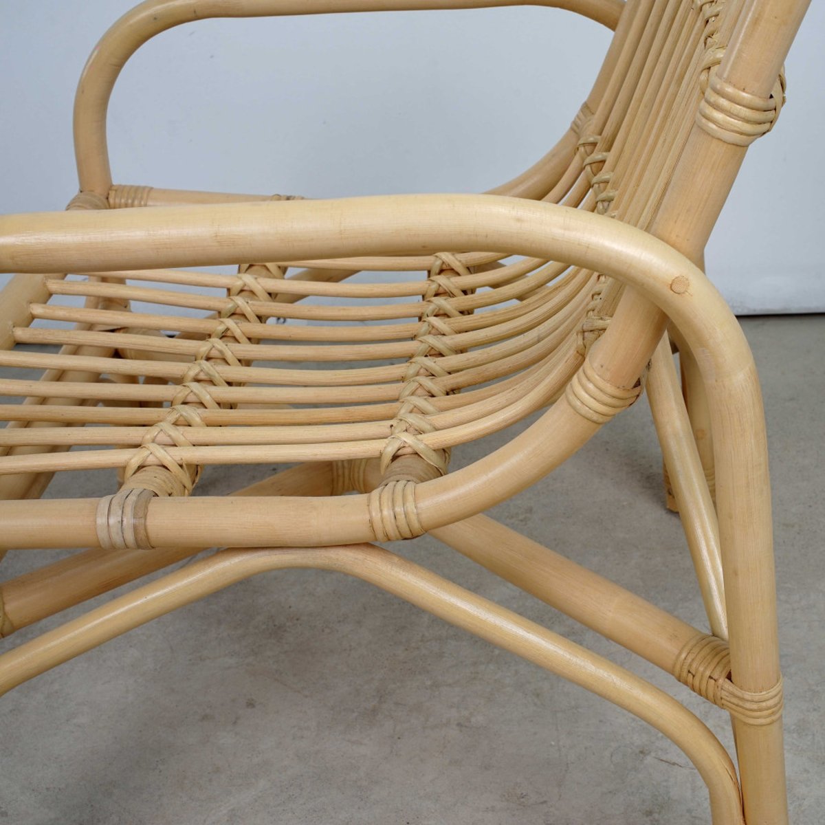Fauteuil en rotin de jardin Luisa naturel, WANDA COLLECTION