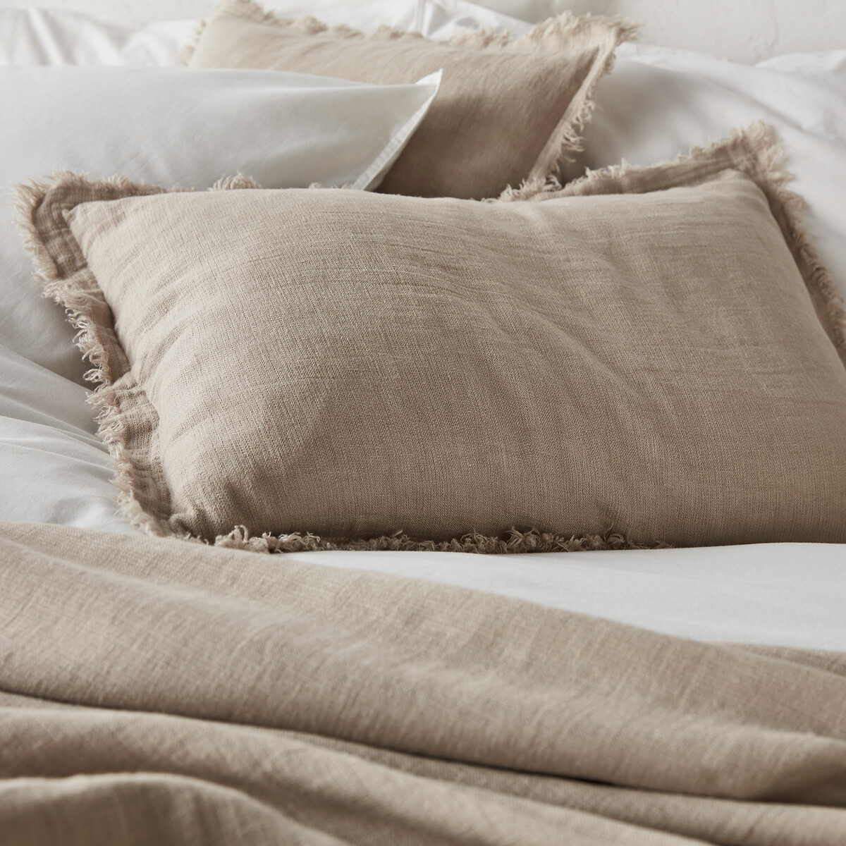 Linange Washed Linen Bedspread natural, LA REDOUTE INTERIEURS