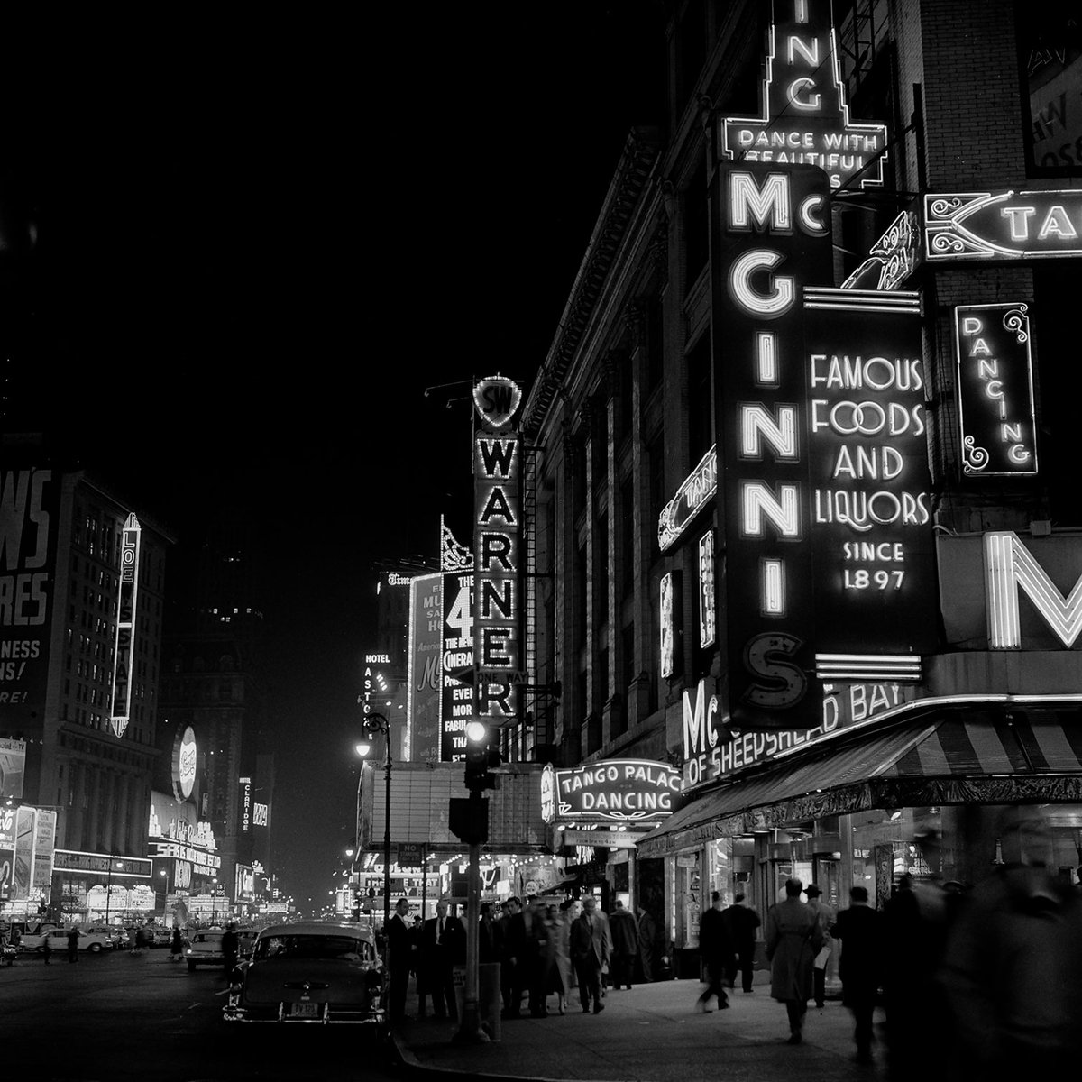 Photo ancienne New York - Broadway tableau alu dibond, HEXOA