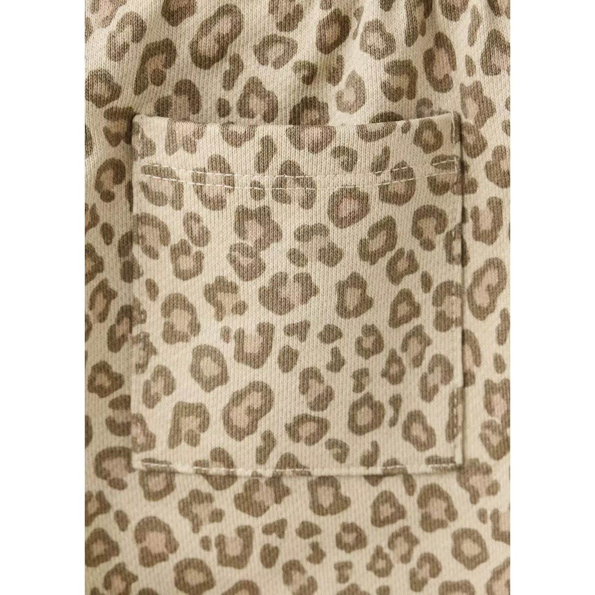 Pantalon jogger imprimé animal marron, MANGO BABY