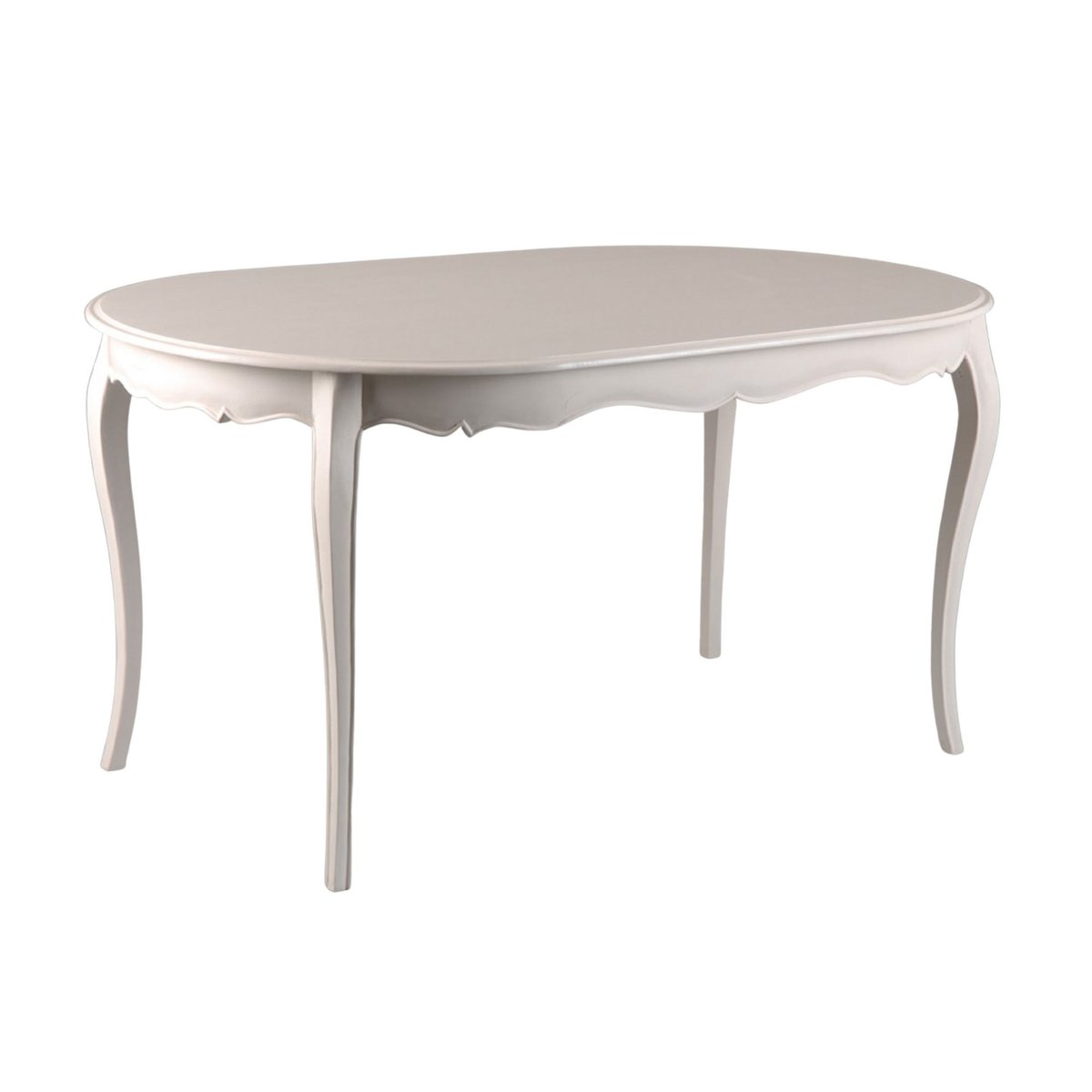 Table de salle à manger ovale L150 - MURIANE blanc, HELLIN, DEPUIS 1862