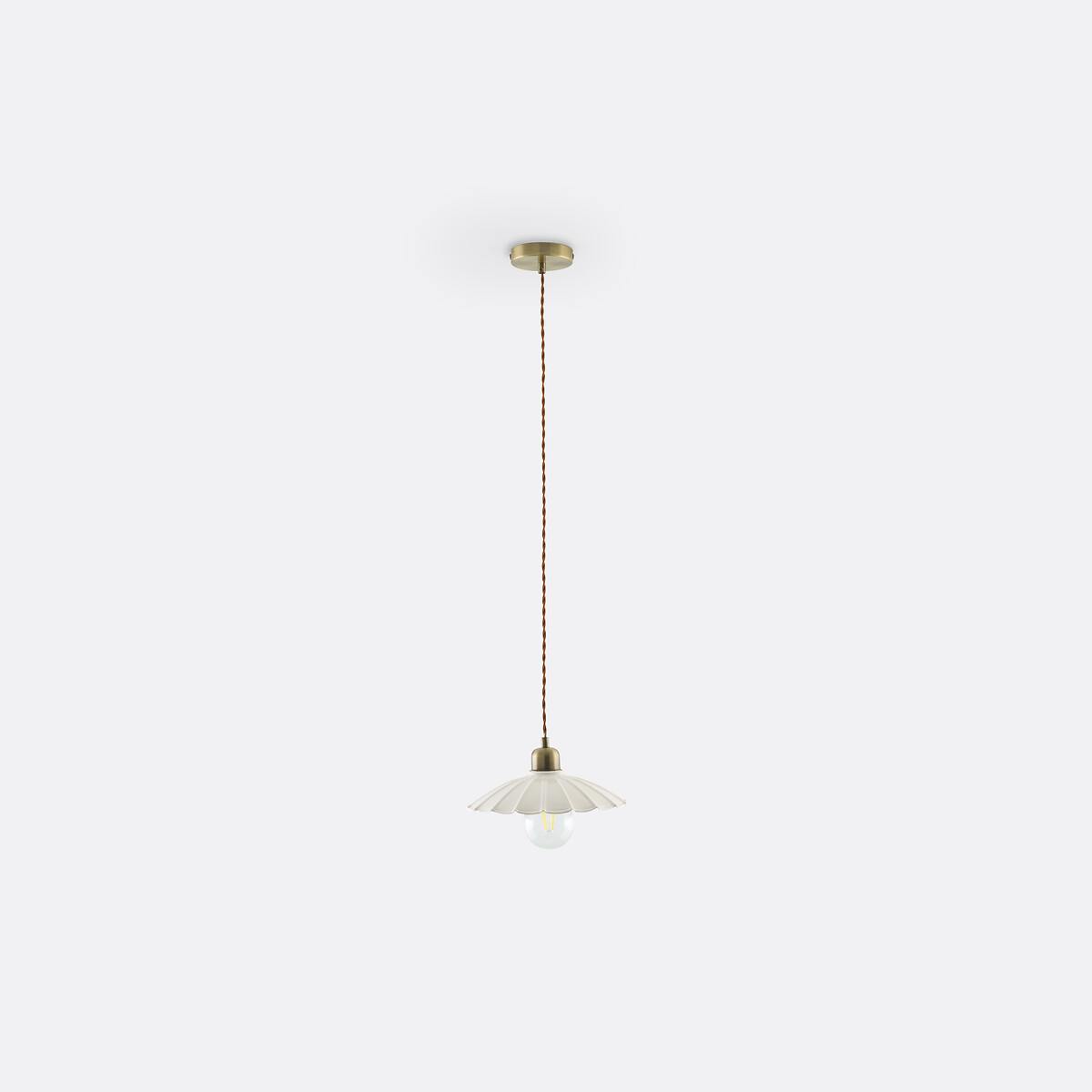 Suspension festonnée en métal fer, Festonia ecru, LA REDOUTE INTERIEURS