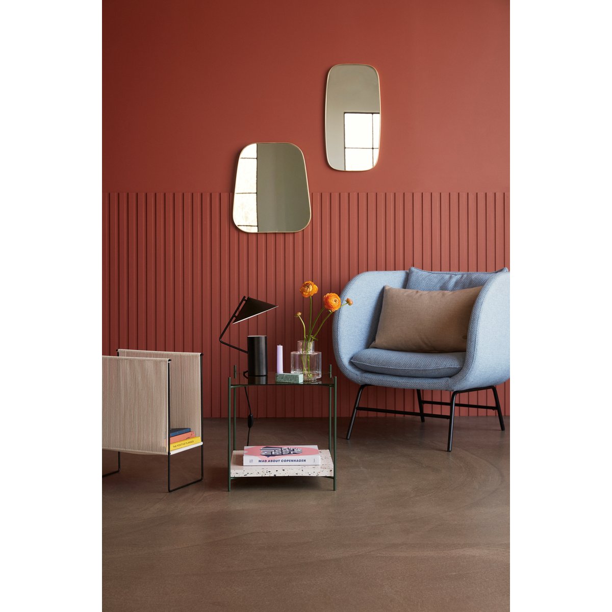 Lampe de table en fer SEN noir, HUBSCH