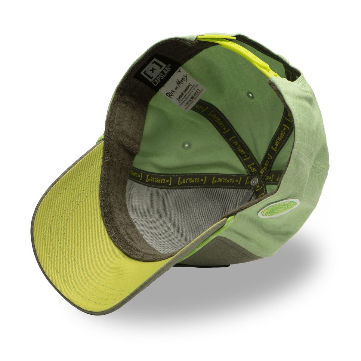 Casquette baseball Rick & Morty vert clair/kaki, CAPSLAB